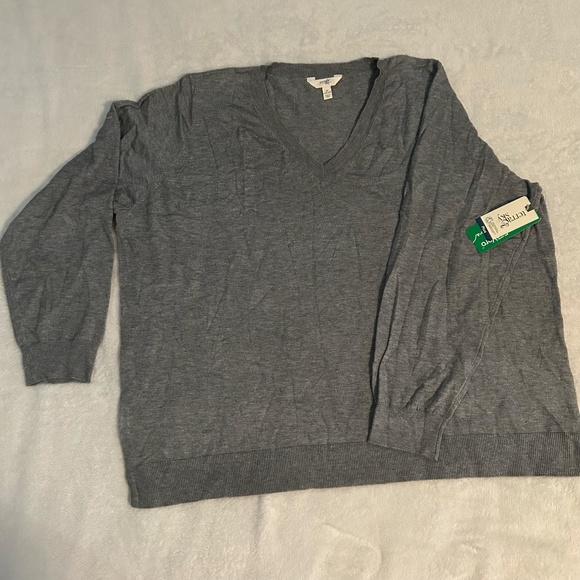 Terra & Sky Women's Plus Size V-Neck Sweater, Lightweight - Size 2X - Picture 5 of 8